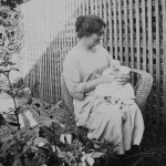 Mary with first grand child, Margaret at 6 months - April 1925